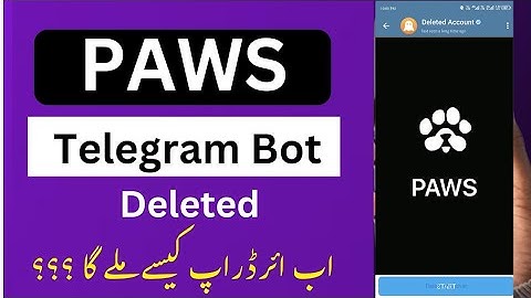 Paws Telegram Bot Deleted | How to open Paws Airdrop | Paws Website Link | Paws multiple accounts