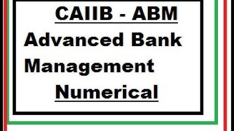 Case Study on ABM  Advanced Bank Management Paper  1 On Sampling
