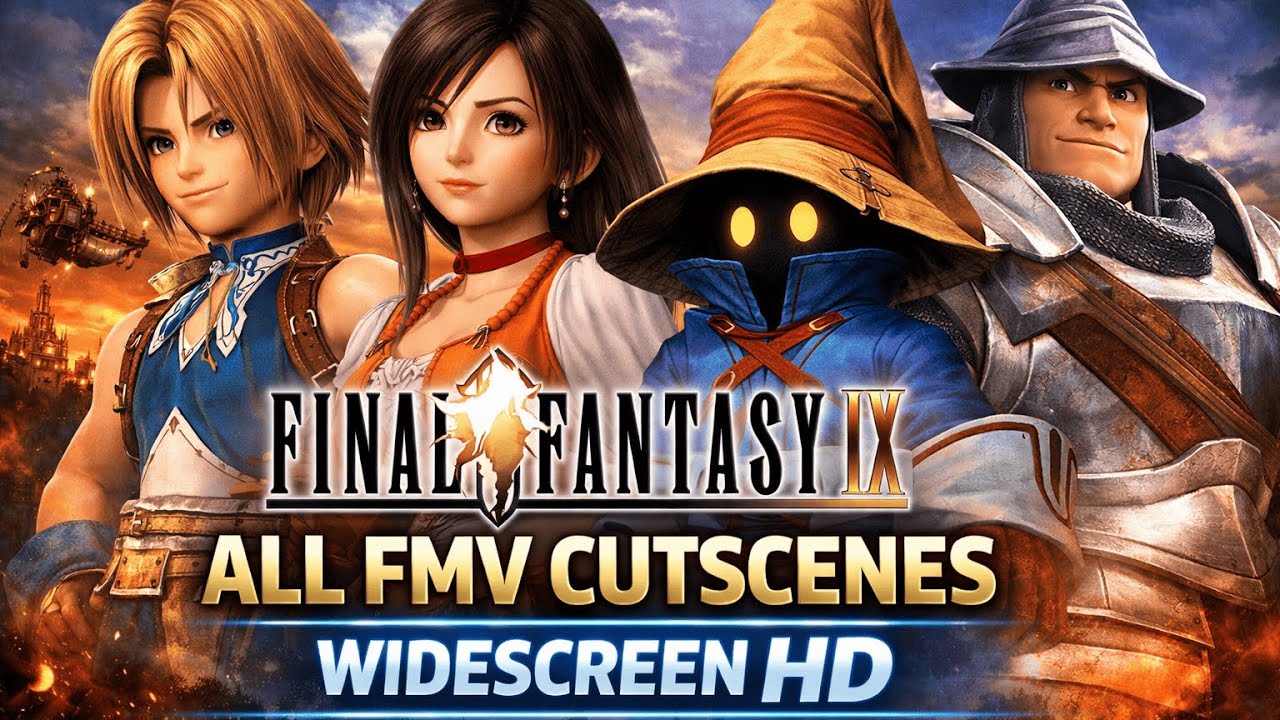 Final Fantasy 9 – All FMV Cutscenes (Widescreen HD Remastered) Full Movie