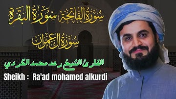القارئ الشيخ : محمد رعد الكردي سورة الفاتحة و البقرة و آل عمران و النساء Mohamed Raad alkurdi