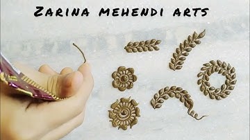 Mehndi Vines Tutorial | Simple Mehndi vines making on floor | HENNA