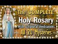 20 mysteries of the holy rosary complete with scriptural meditations   fall country river scenery