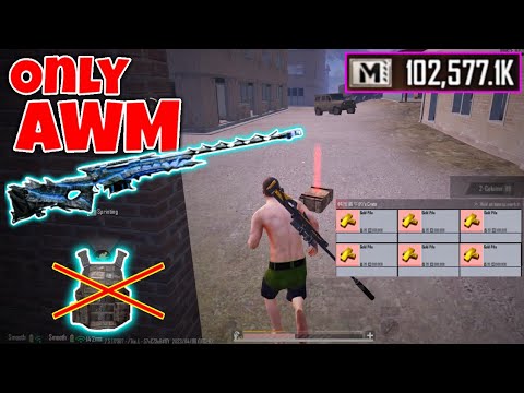 No Armor❌ | only AWM challenge | Misty Port | PUBG METRO ROYALE