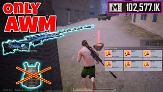 No Armor❌ | only AWM challenge | Misty Port | PUBG METRO ROYALE