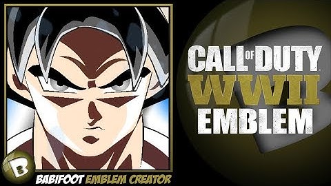 COD WW2 Emblem Tutorial - Goku Ultra Instinct