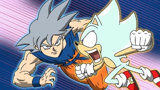 Hyper Sonic VS Ultra-Instinct Goku - MULTIVERSE WARS! 🔵💥🥏
