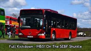Full Kickdown Journey On The Sebf Shuttle Mb51 Cb51 Bus Mercedes-Benz Citaro 0530