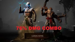 Mortal Kombat 1 - Highest Damage Combo 76% | Geras x Goro