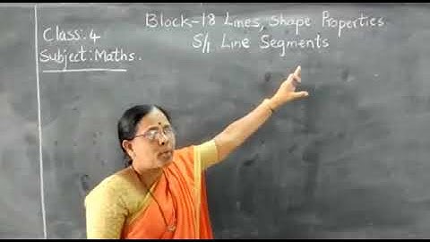 Date : 26/12/2020 Class : 4 Subject: Maths Block - 18 Lines, Shape and Properties  S1 Line Segment