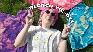 DIY Bleach Tie-Dye Color Shirts! // 5 Patterns!