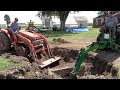 FAIL? Digging for In-Ground Trampoline; HUGE Concrete Challenge