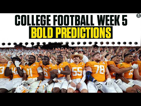 Josh pate's college football week 5 bold predictions | cbs sports hq