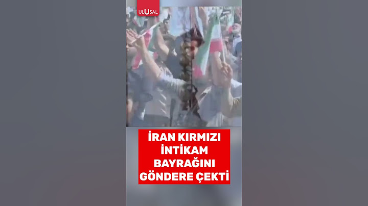 İran kırmızı intikam bayrağını göndere çekti #shorts #iran #israil
