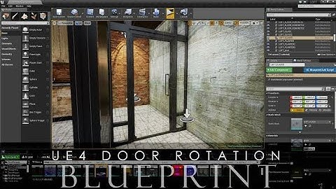 Open a door with the touch control for Android in unreal engine 4