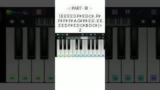 Heeriye Song On Piano | Learn Step - By - Step With Notes | Part 3 | shorts