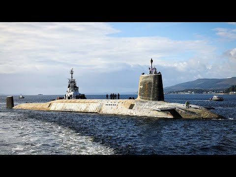 Bomber comes home. Vanguard class submarine returns to Faslane after long patrol