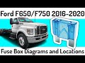 (2016-2020) Ford F650/F750 Fuse Box Diagrams and Fuse Panel Locations✅