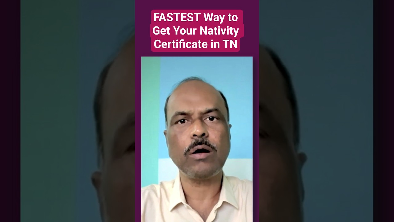 FASTEST Way to Get Your Nativity Certificate (Tamil Nadu)