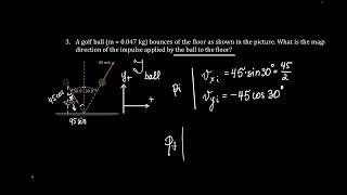 AP Physics 1 Impulse Momentum Unit - Change of momentum in 2D