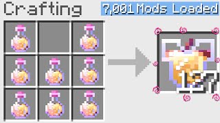 Minecraft UHC but crafting recipes are RANDOM... with 7,000 mods.