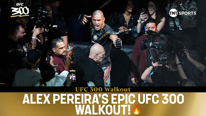 Alex Pereira with the coldest walkout at #UFC300 🥶 | Alex Pereira vs. Jamahal Hill 🔥