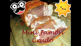 Mini Jamón Crudo! Jamón Curado! Bacon Salado! receta en descripción de video