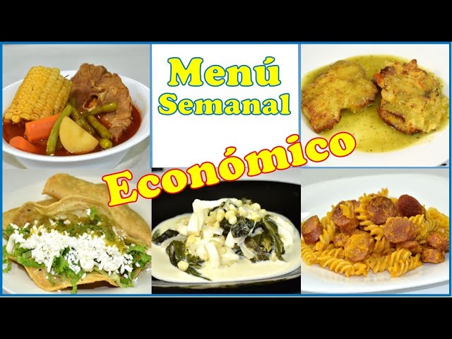 Guisados económicos, Menu semanal 15 por menos de $50, Menús rápidos | Chef Roger Oficial