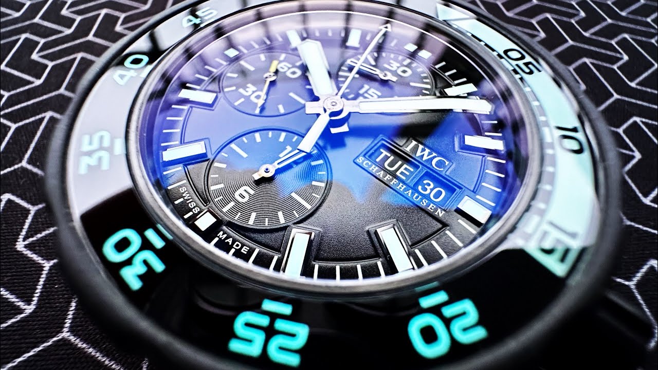 Discontinued Model!! IWC Aquatimer Chronograph Ed. Galapagos Island 