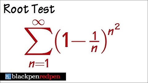 Series of (1-1/n)^(n^2), root test