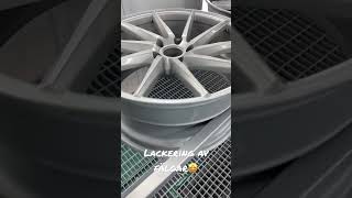 Lackering av fälgar🤩 #billackering #lackering #carpaint #shorts