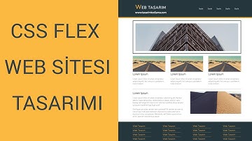 CSS Flex ile Web Sitesi Tasarımı Örneği