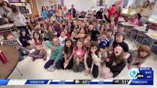"Hey Kate! What's the weather today?" from the 3rd graders at A.A. Cole Elementary School