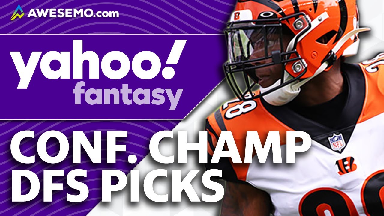 Yahoo NFL DFS Picks: Conference Championship Playoff Fantasy Football Strategy | Sunday 1/30/22