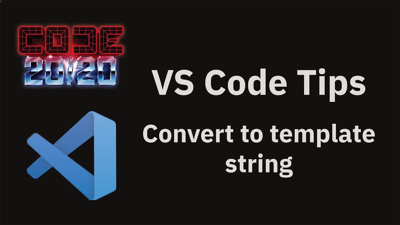 VS Code tips — The convert to template string refactoring for JavaScript and TypeScript - YouTube Vs Code Tips — The Convert To Template String Refactoring For Javascript And Typescript - Youtube