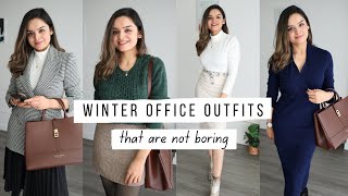 5 Unique Winter Office Outfits Ideas | Ditch The Boring Sweater & Pants | 2023 Style screenshot 3