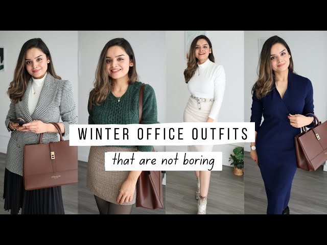 5 Unique Winter Office Outfits Ideas, Ditch The Boring Sweater & Pants