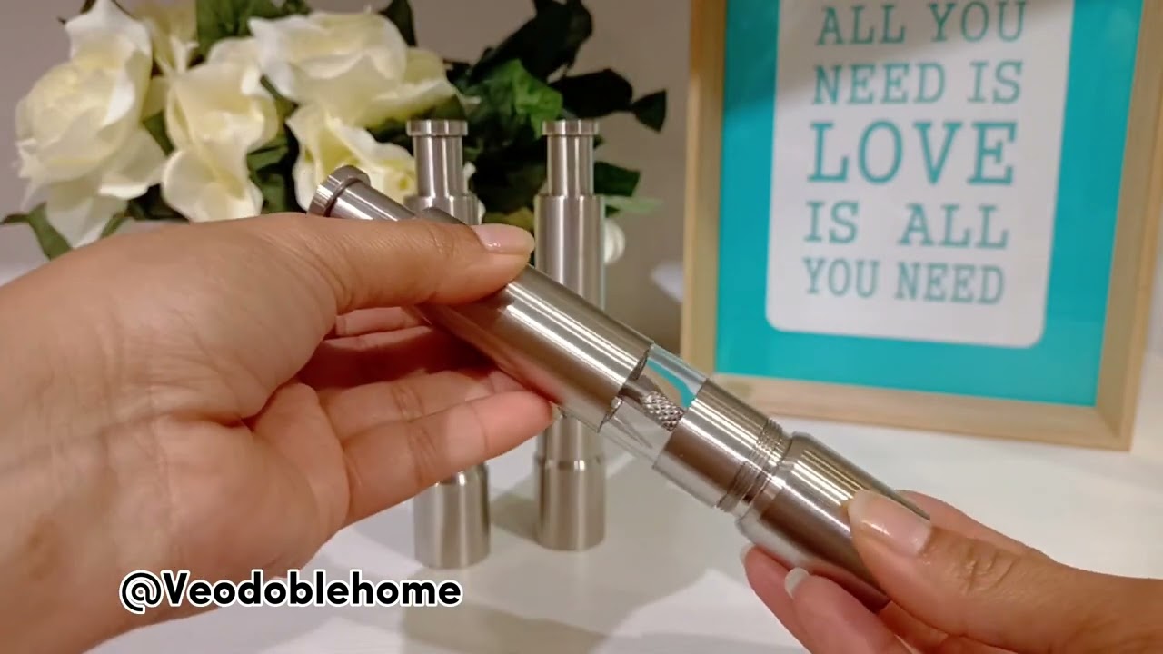 Molinillo de Pimienta y Sal a Pistón Manual