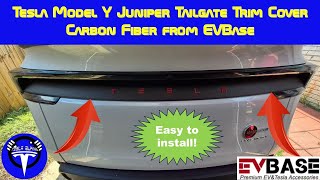 2026 Tesla Model Y Juniper Tailgate Trim Cover #tesla