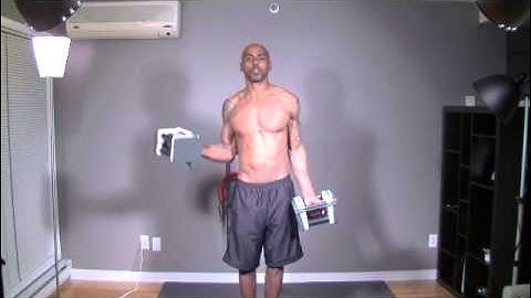 Standing inner bicep curls