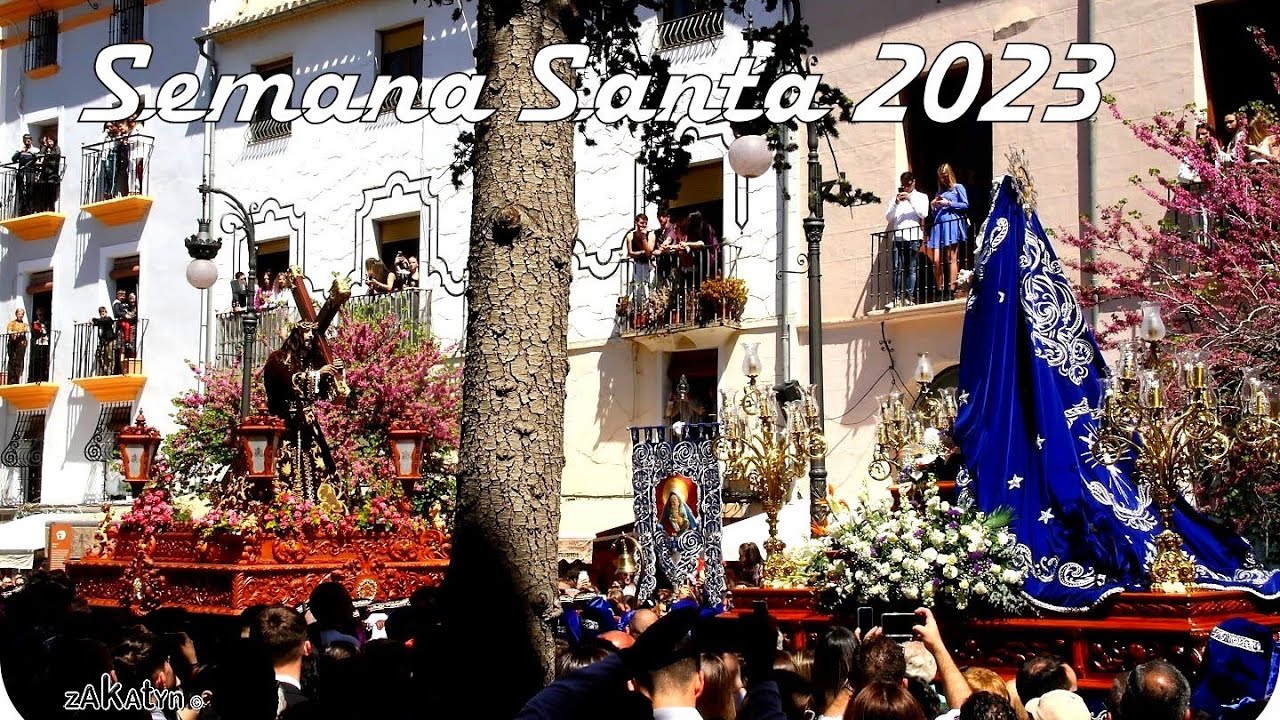 2023_04 👀 PROCESIÓN del ENCUENTRO Gran Vía Plaza del Arco Semana Santa by zAkAtYn