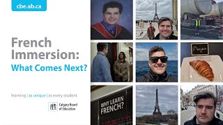 French Immersion: What Comes Next?