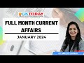 January 2024 full month current affairs  gk today monthly current affairs