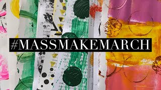 Easy painty magazine pages collage fodder.