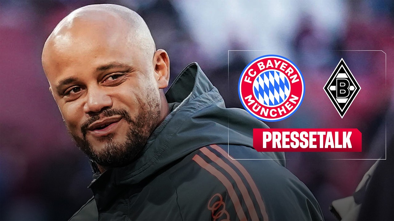 Pressetalk vor FC Bayern - Borussia M'gladbach mit Vincent Kompany | 25. Spieltag Bundesliga