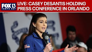 Florida First Lady Casey DeSantis holding press conference in Orlando