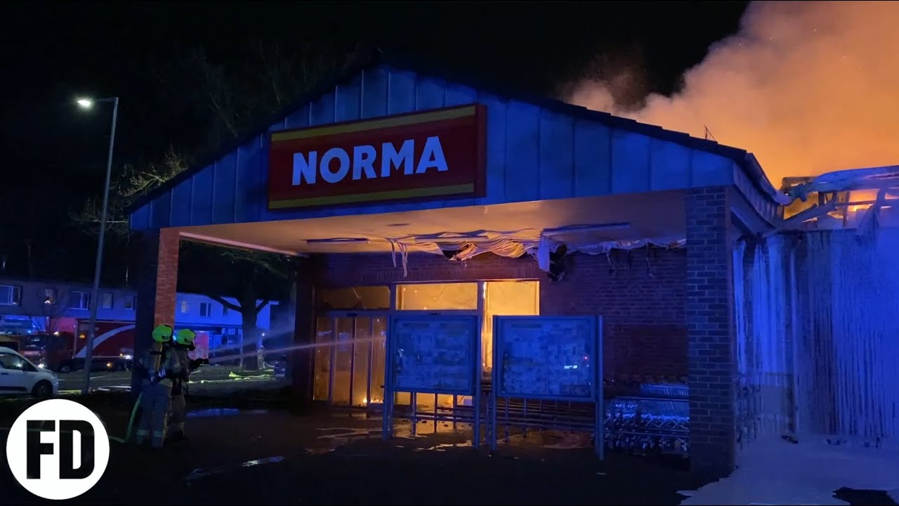 Feuer Supermarkt - Buckow - Marienfelder Chaussee