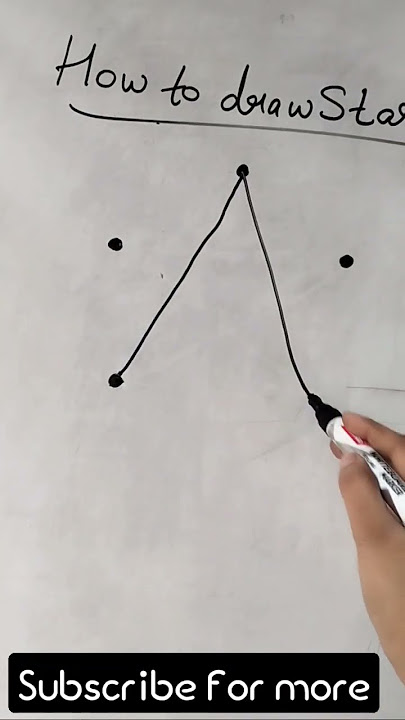 How to draw a star without stop | draw shape #short #shorts #star