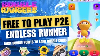 BUBBLE RANGERS NFT GAME F2P P2E TAGALOG | RUN AVOID OBSTACLE COLLECT BUBBLE POINTS screenshot 3