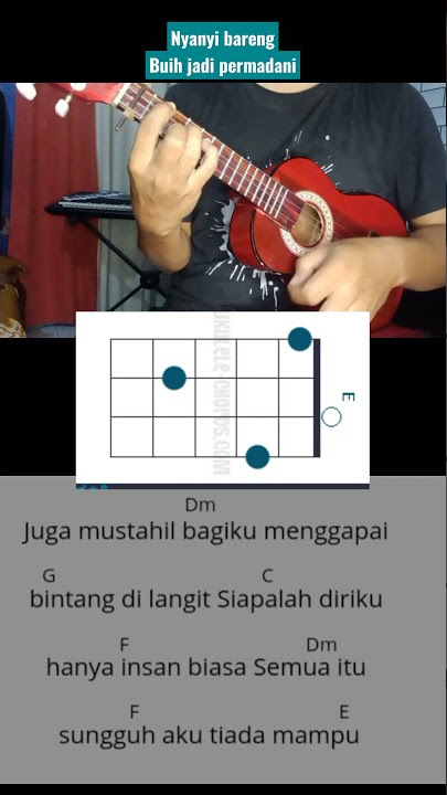 Buih jadi permadani - Exit || chord ukulele (part1) #ukulele  #videoshorts #tutorialukulele #viral