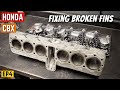 Honda CBX Cylinder Repair - Welding Broken Cooling Fins EP4